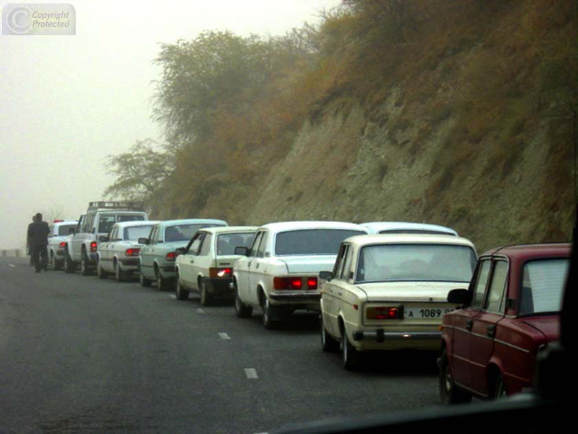 Convoy Moving on in Tajikistan